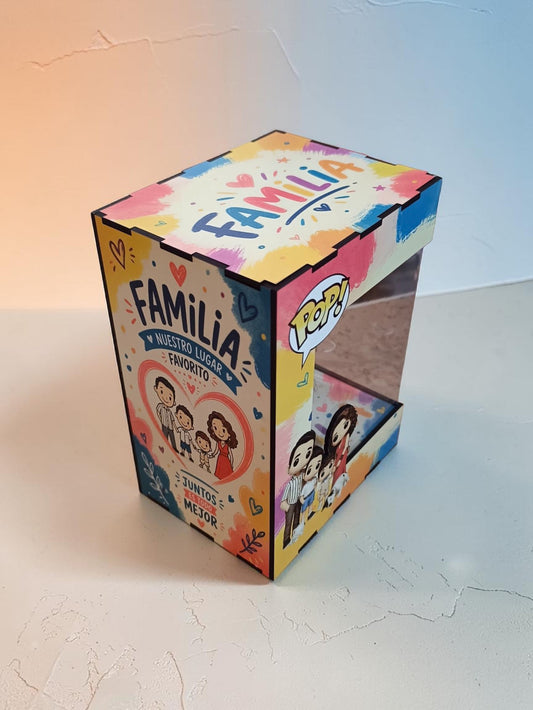 Caja Familiar Personalizada Estilo Funko