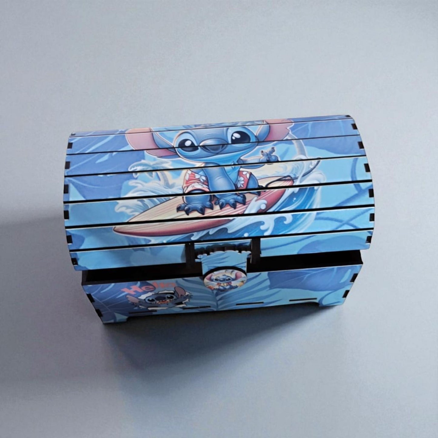 cofre de madera Stitch