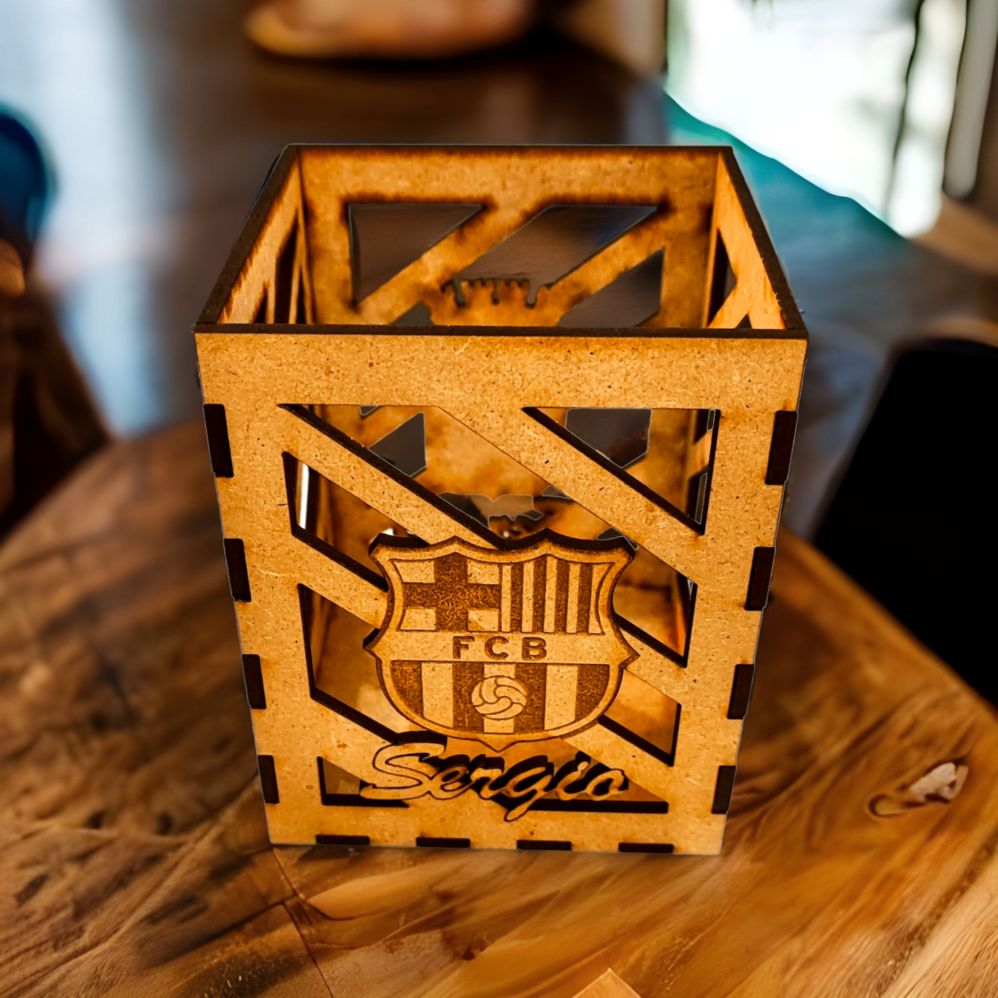 Lapiceros de Madera Personalizados con Escudos de tu equipo de Fútbol