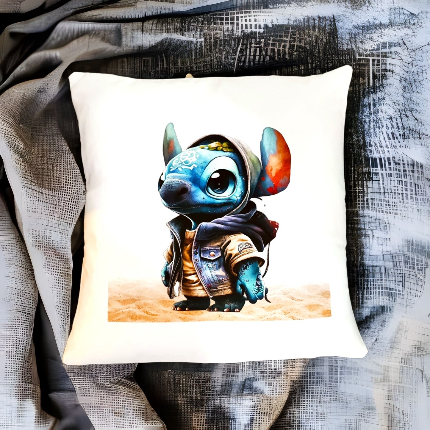 "Cojín decorativo Stitch: Alegra tu hogar con estilo divertido y colorido" - fusoregalos