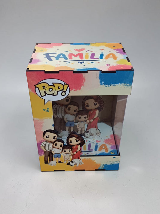 Caja Familiar Personalizada Estilo Funko