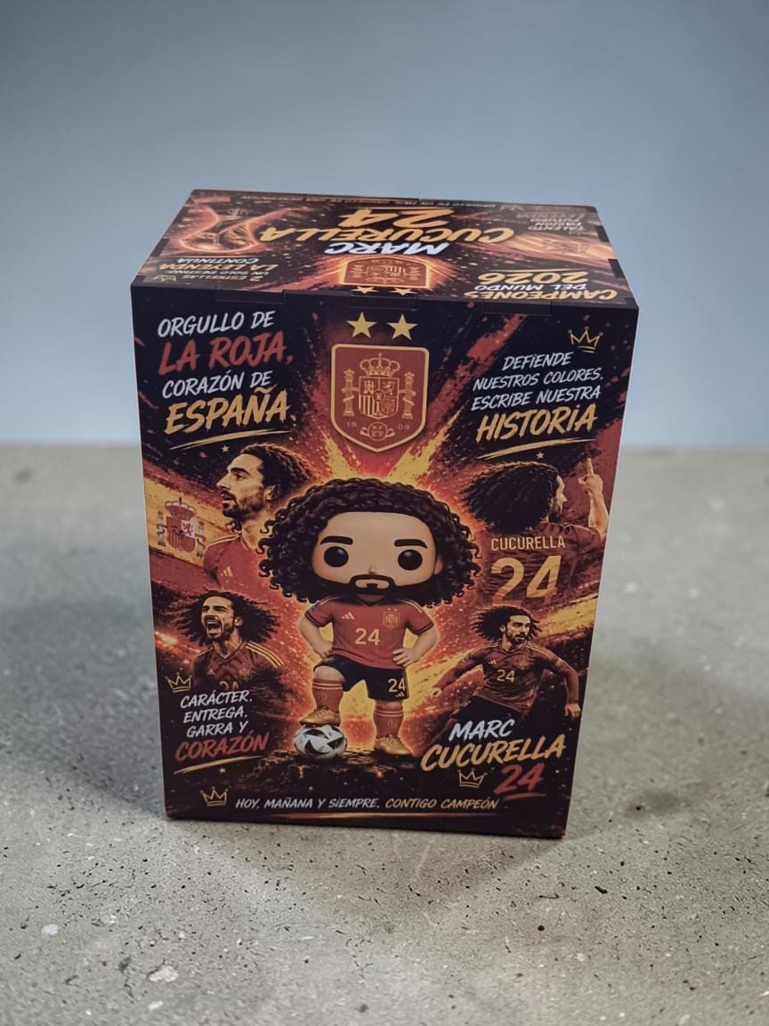 Caja Funko Personalizada de Madera Marc Cucurella 24