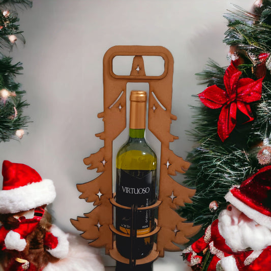 "Caja de Madera en Forma de Pino de Navidad: El Toque Perfecto para tus Regalos"