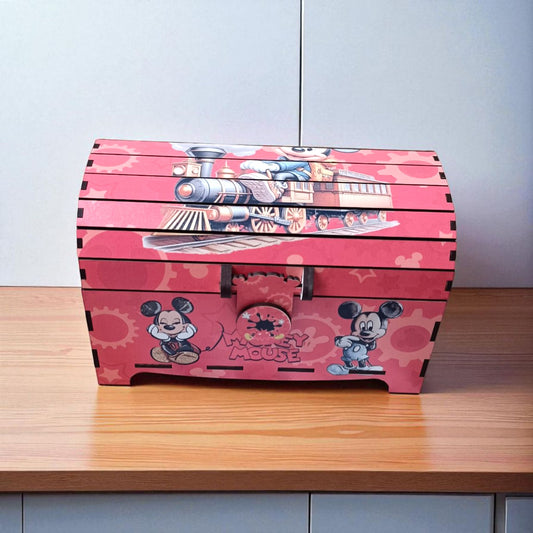 cofre de madera Mickey Mouse
