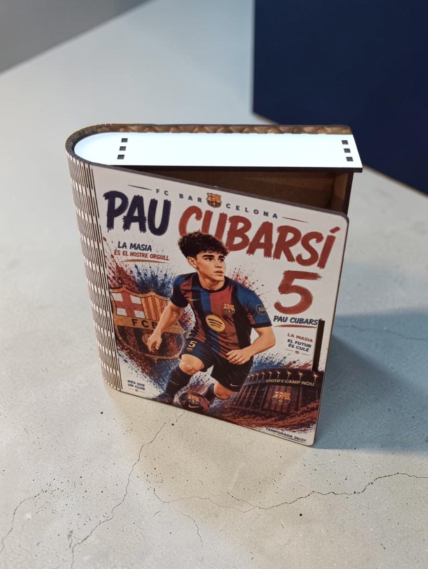 Caja Libro Barça Personalizada | Elige tu Jugador