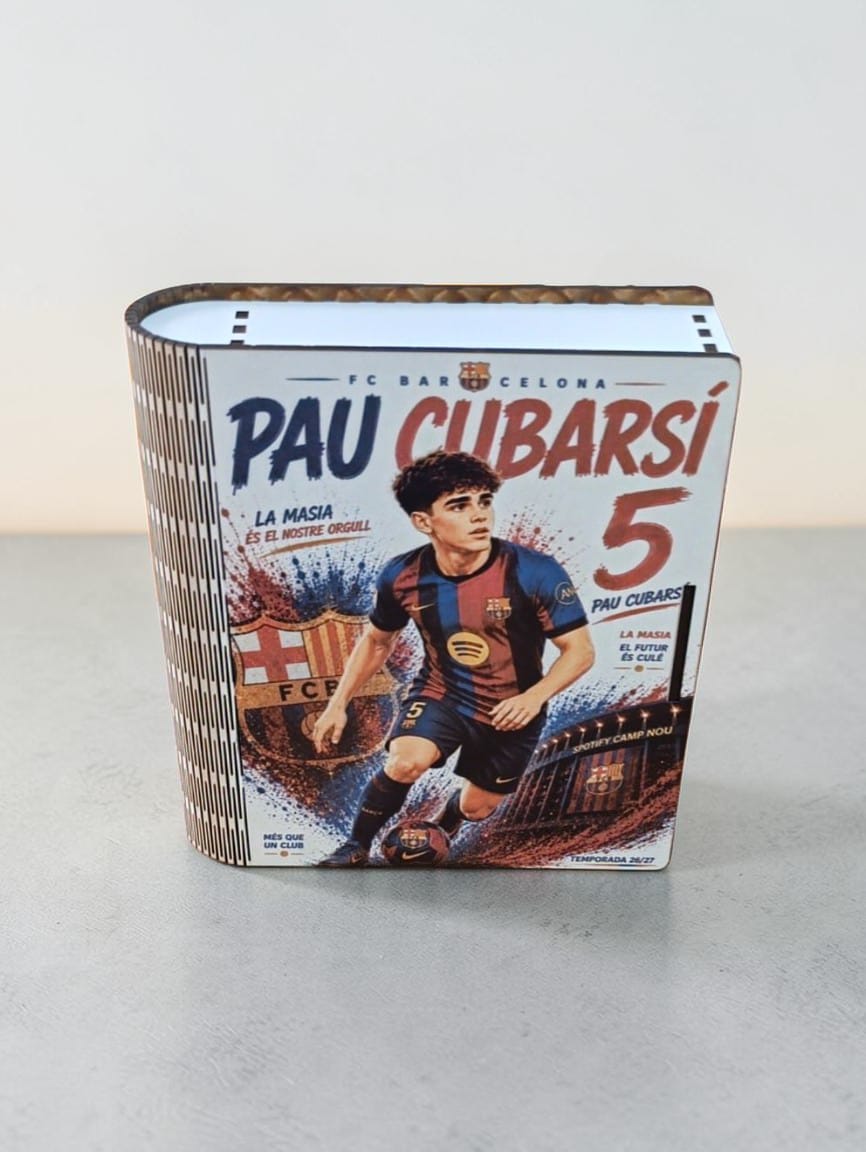 Caja Libro Barça Personalizada | Elige tu Jugador