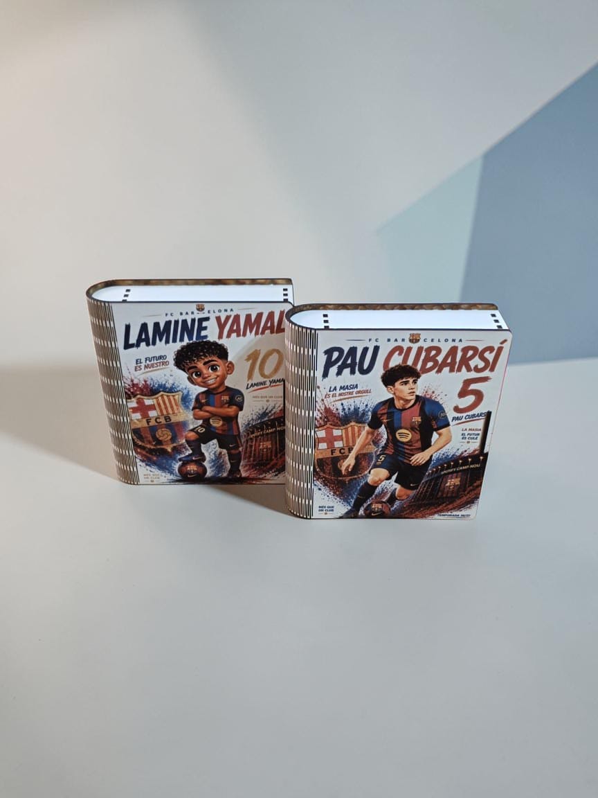 Caja Libro Barça Personalizada | Elige tu Jugador