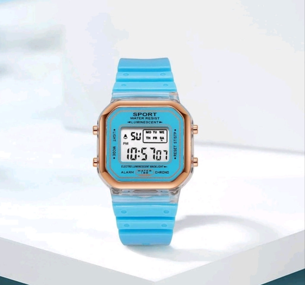 "Brilla con Estilo: Reloj Deportivo de Mujer Luminoso y Resistente al Agua"