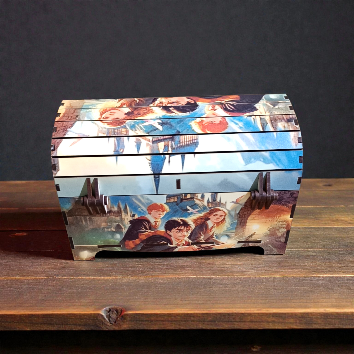 Cofre de Madera Harry Potter – Baúl Mágico a Todo Color