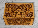 Caja madera calavera mexicana - fusoregalos